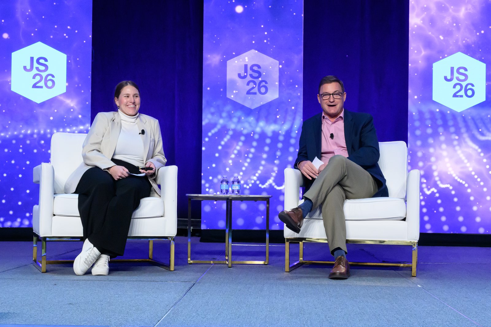 Speakers on stage
